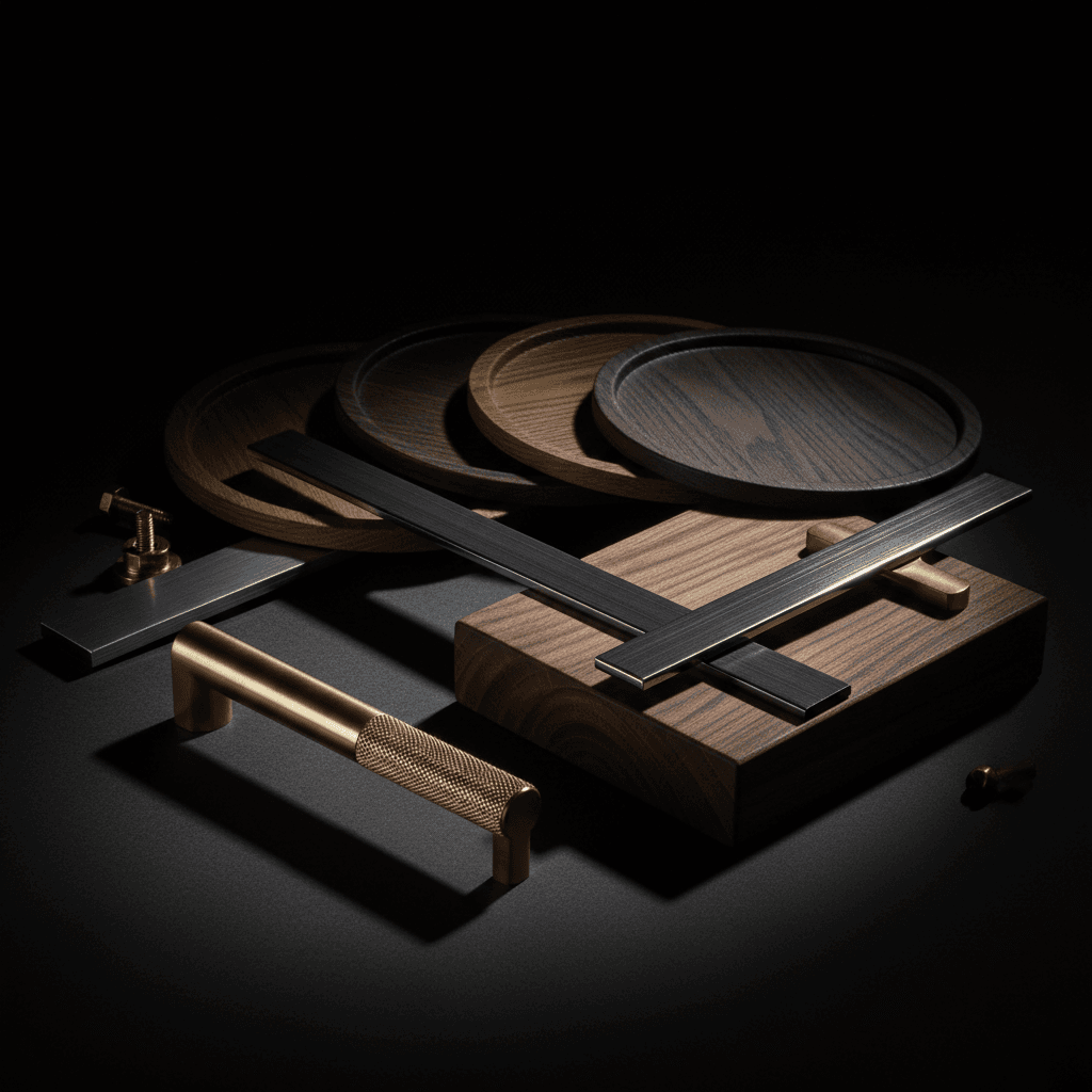 Premium materials and hardware showcasing Italian-quality finishes