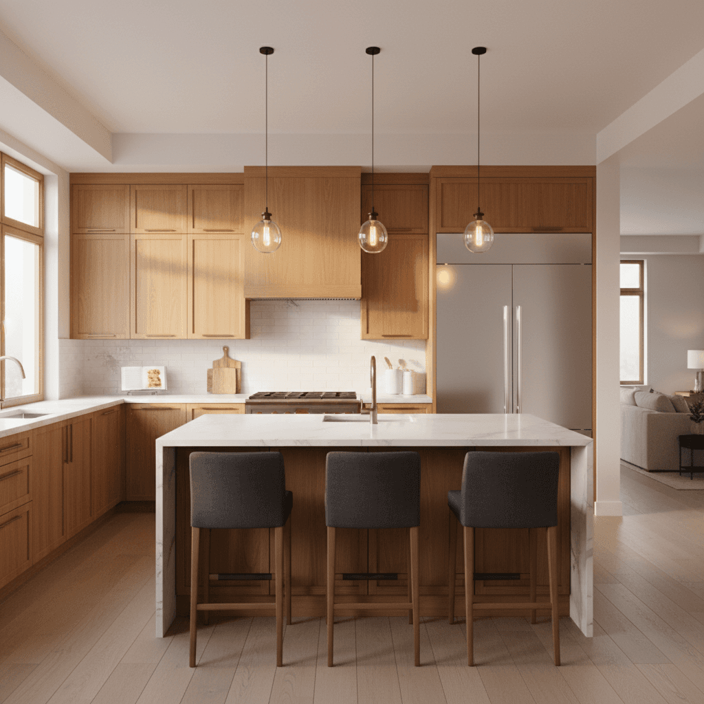 Modern kitchen with custom cabinetry and premium finishes